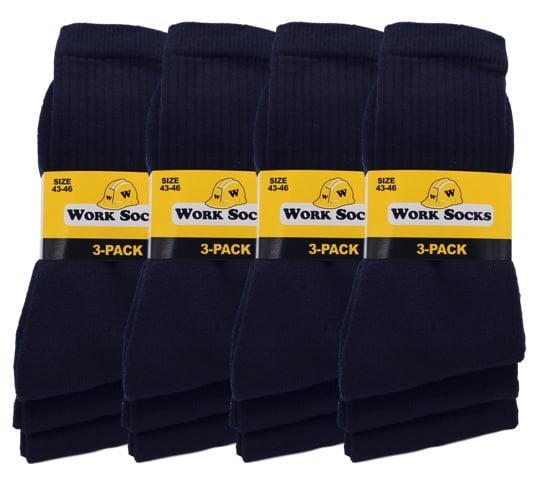 12 paar Bonanza werksokken - Light - Basic - Donkerblauw, Kleding | Heren, Sokken en Kousen, Verzenden