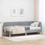 vidaXL Hoekbedframe Lichtgrijs 80 x 200 cm Stof, Verzenden, Nieuw, Stof