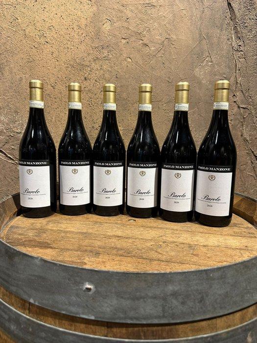 2020 Paolo Manzone - Barolo - 6 Flessen (0.75 liter), Verzamelen, Wijnen