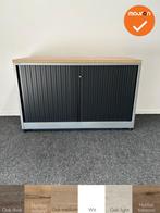 Roldeurkast - Ahrend - 74x120x45cm - Zilvergrijs met zwarte, Werkplek, Ophalen of Verzenden, Gebruikt, Kast