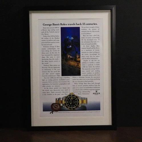 Vintage Rolex Submariner Date advertentie, Boeken, Catalogussen en Folders, Nieuw, Verzenden
