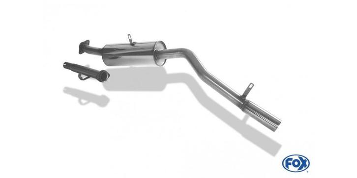 FOX Suzuki Samurai Santana catback half systeem - 1x63 type, Auto-onderdelen, Uitlaatsystemen, Nieuw, Verzenden