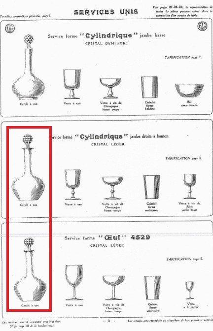 Baccarat - Karaf - Met de hand gesneden en gesneden, Antiek en Kunst, Antiek | Meubels | Tafels