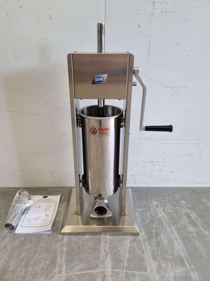 RVS Verticale vulbus stopbus worstvuller 5 liter Horeca, Zakelijke goederen, Horeca | Keukenapparatuur, Nieuw in verpakking, Ophalen of Verzenden