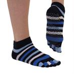 TOETOE Yoga & Pilates Grip Enkel teensokken  Blauw/Donkerbla, Verzenden, Nieuw, Kleding