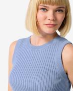 HEMA Dames tanktop Frida rib blauw, Kleding | Dames, Verzenden, Nieuw