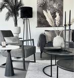 2dekans | Light & Living Miley Vloerlamp - Mat Zwart -, Ophalen of Verzenden, Zo goed als nieuw