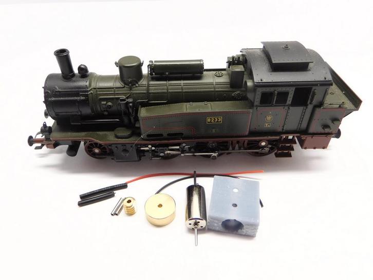 micromotor HMT012C motor ombouwset Märklin Trix H0 BR 74,, Hobby en Vrije tijd, Modeltreinen | H0, Gelijkstroom, Overige typen