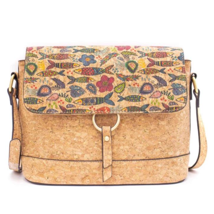 Kurk schoudertas - Sardientjes, Motoren, Accessoires | Koffers en Tassen, Ophalen of Verzenden