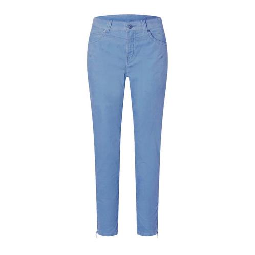 MAC • blauwe Rich Chic velvet broek • 36, Kleding | Dames, Broeken en Pantalons, Blauw, Nieuw, Maat 36 (S), Verzenden