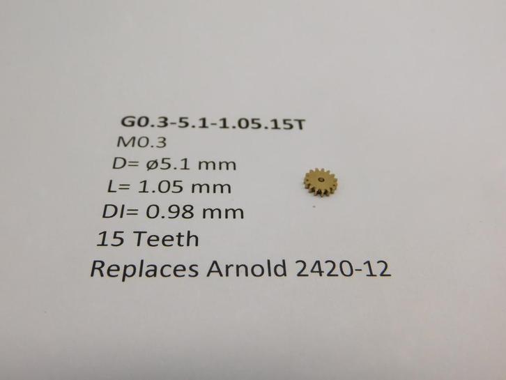 micromotor G0.3-5.1-1.05.15T tandwiel vervanging voor, Hobby en Vrije tijd, Modeltreinen | N-Spoor, Gelijkstroom, Overige typen