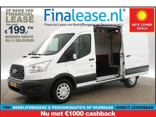 Ford Transit 350 2.0 TDCI L2H2 170PK 2800KG Trekgew. €199pm, Auto's, Bestelauto's, Lease, Handgeschakeld, Diesel, Ford, Wit, Verzenden