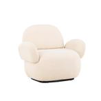 *WOONWINKEL* Chenille Fauteuil Met Rondingen, Verzenden, Nieuw