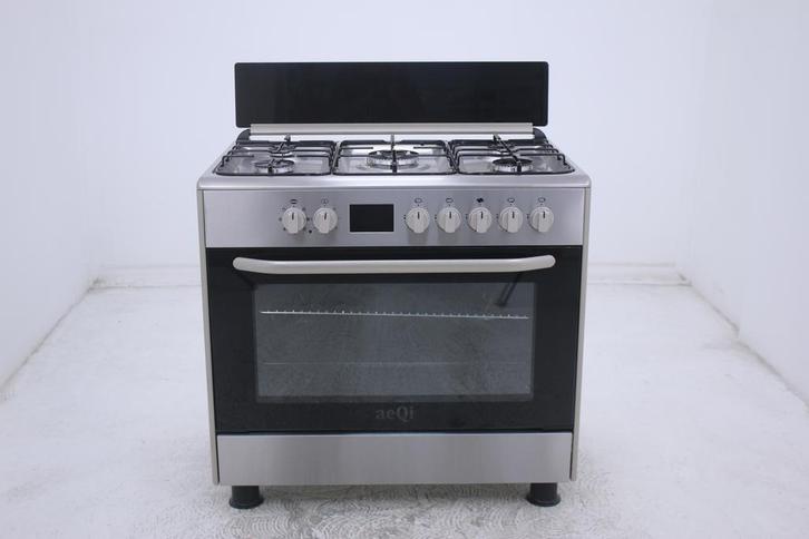 OP=OP! Kwalitatieve 90cm gasfornuis RVS! NIEUW! ACTIE!, Witgoed en Apparatuur, Fornuizen, Vrijstaand, 5 kookzones of meer, Energieklasse A of zuiniger