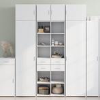 vidaXL Opbergkast 70x42,5x225 cm bewerkt hout wit, Minder dan 50 cm, Nieuw, Overige houtsoorten, 50 tot 75 cm
