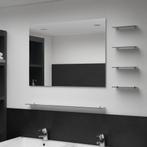 vidaXL Wandspiegel met 5 schappen 80x60 cm zilverkleurig, Huis en Inrichting, Woonaccessoires | Spiegels, Nieuw, Verzenden