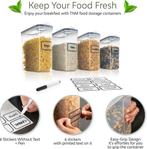 2dekans | TNM Voorraadpotten - luchtdicht - set (4x4L) -, Huis en Inrichting, Ophalen of Verzenden, Zo goed als nieuw