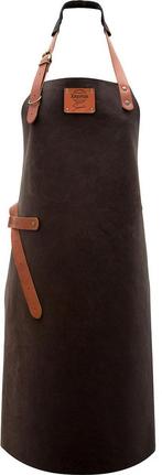 Witloft - Classic Leren Schort Zwart/Cognac | Handgemaakt,, Ophalen of Verzenden, Nieuw