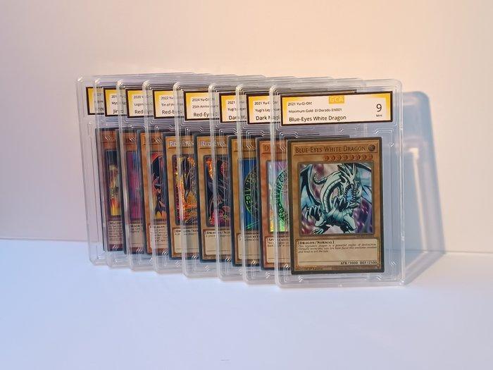 Konami - 8 Card - Yu-Gi-Oh! - 8 Mixed graded cards! (Yugioh), Verzamelen, Overige Verzamelen