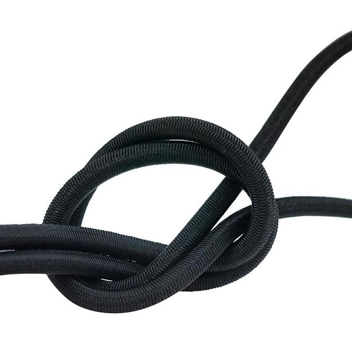 Elastisch koord 12mm zwart op rol - 25 meter, Doe-het-zelf en Verbouw, Overige Doe-het-zelf en Verbouw, Nieuw, Ophalen of Verzenden