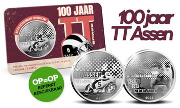 100 Jaar TT Assen Vijfje in coincard beschikbaar voor biedingen