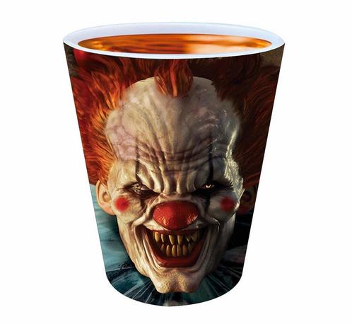 Halloween Shotglazen Clown 5cm 3st, Hobby en Vrije tijd, Feestartikelen, Nieuw, Verzenden