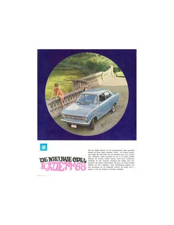 1968 OPEL KADETT B BROCHURE NEDERLANDS beschikbaar voor biedingen