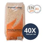 PURE POWER - Houtpellets - ENplus A1 - Per losse zak - 40, Ophalen of Verzenden