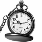 Fako - Zakhorloge - XXL - Classic - Ø 47mm - Zwart, Sieraden, Tassen en Uiterlijk, Horloges | Heren, Verzenden, Nieuw