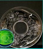 Val Saint Lambert - Tafelmiddenstuk - D. 30 cm - Mangaan, Antiek en Kunst, Antiek | Glas en Kristal