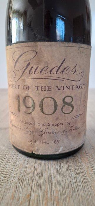 1908 Guedes - Vintage Port - Douro - 1 Fles (0,75 liter), Verzamelen, Wijnen
