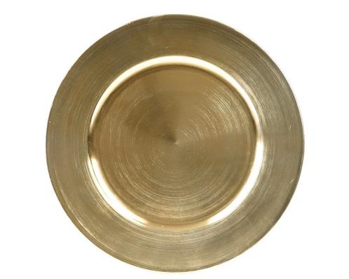 Onderbord goud – 33 cm rond decoratief tafelaccessoire, Hobby en Vrije tijd, Knutselen, Nieuw, Ophalen of Verzenden