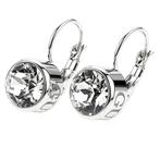 Guess zilverkleurig oorbellen - Swarovski-kristallen -, Nieuw