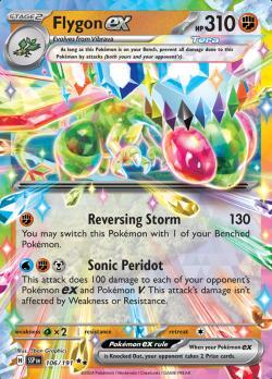 Flygon EX 106/191 holo surging sparks, Hobby en Vrije tijd, Verzamelkaartspellen | Pokémon, Losse kaart, Nieuw, Foil, Ophalen of Verzenden