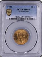 Nederland. Wilhelmina. 10 Gulden 1933 MS65, Postzegels en Munten, Munten | Nederland