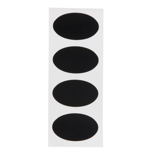 Krijtbord sticker etiket | Ovaal | 8 stuks | 4,7x8cm, Zakelijke goederen, Horeca | Keukenapparatuur, Nieuw in verpakking, Verzenden