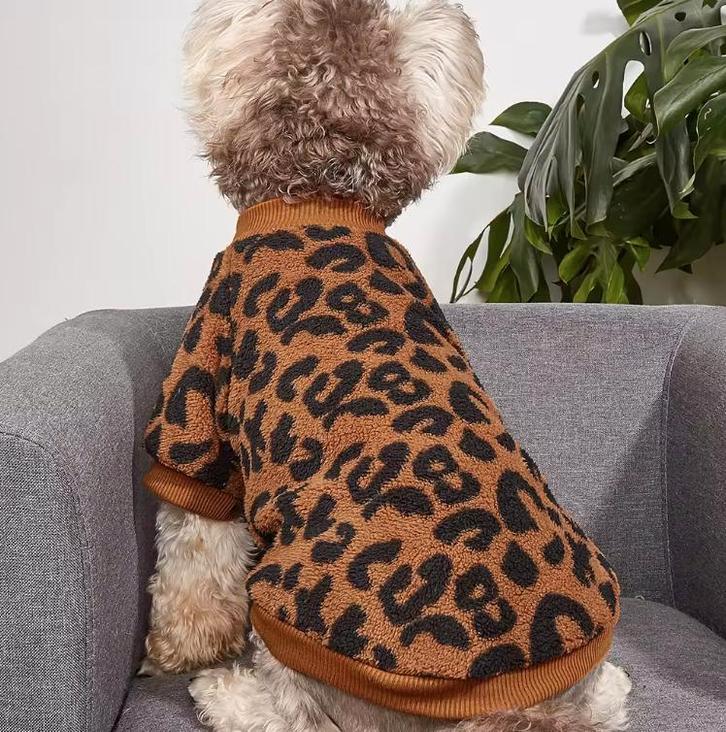 Teddy Fleece Hondentrui Leopard Bruin (Truien), Dieren en Toebehoren, Hondenkleding, Hondenvest, Nieuw, Ophalen of Verzenden