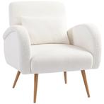 Gestoffeerde Fauteuil, Fleece Bekleding, Gepolsterde Armstoe, Huis en Inrichting, Stoelen, Verzenden, Nieuw