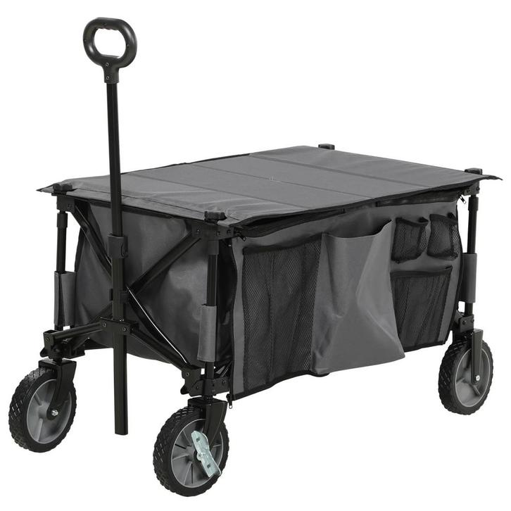 TRUUSK Opvouwbare Bolderwagen - Tot 120 kg belastbaar - Vers, Caravans en Kamperen, Bolderkarren, Nieuw, Verzenden