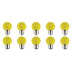 LED Lamp 10 Pack - Romba - Geel Gekleurd - E27 Fitting - 1W, Nieuw, Overige materialen, Ophalen of Verzenden