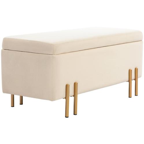 Woonkamer - Bankje- Zitkussen - Schuimvulling - Beige, Huis en Inrichting, Banken | Bankstellen, Nieuw, Stof, Ophalen of Verzenden