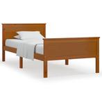 Bedframe Grenen 90x200 Honingbruin - Retourdeal - 35% Kor..., Huis en Inrichting, Slaapkamer | Bedden, 90 cm, Eenpersoons, Bruin