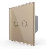 Livolo Touch Rolluikschakelaar | 2-Voudig | Smart | Goud |, Ophalen of Verzenden, Nieuw, Schakelaar
