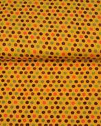 Tricot/Jersey Stippen Geel, Hobby en Vrije tijd, Stoffen en Lappen, Nieuw, Geel