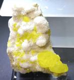 zwavel Inheems kwarts, sfaleriet, Celestien, zwavel,, Verzamelen, Mineralen en Fossielen