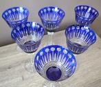 Wijnglas (6) - Donkerblauw - Kristal - collectie