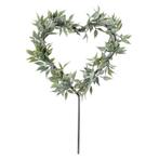 Taarttopper Hart Met Bladeren 12cm, Hobby en Vrije tijd, Verzenden, Nieuw