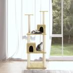 vidaXL Kattenmeubel met sisal krabpalen 141 cm crèmekleurig, Verzenden, Nieuw