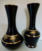Eenbloemige vaas (2) - Bladgoud / Opaline / Camee -, Antiek en Kunst