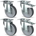 Kit van 4 zwenkwielen voor kast, 2x met rem, Verzenden, Nieuw in verpakking, Koelen en Vriezen